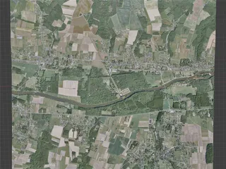 Chenonceaux City, France (2021) 3D Model preview
