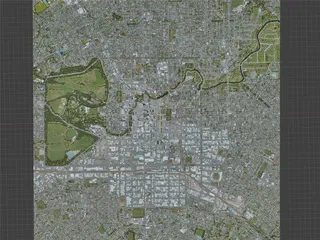 Christchurch City, New Zealand (2021) 3D Model preview