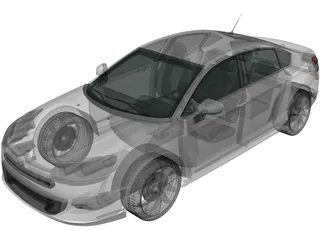 Citroen C5 Saloon (2011) 3D Model preview