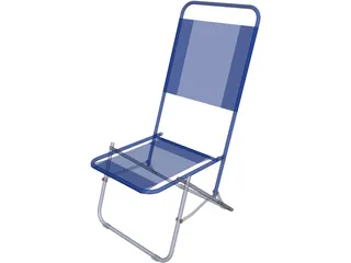Folding Chair 3D Model preview