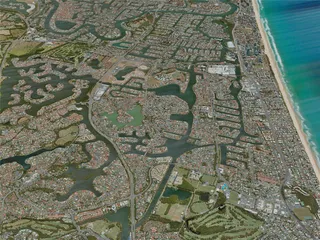 Gold Coast City, Australia (2021) 3D Model preview