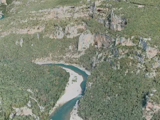 Gorges de l’Ardèche Canyon, France (2021) 3D Model preview