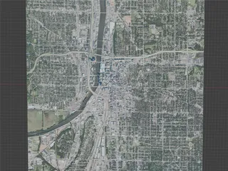 Grand Rapids City, USA (2021) 3D Model preview