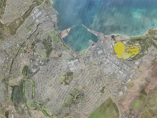 Kahului City, USA (2021) 3D Model preview