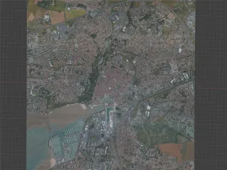 La Rochelle City, France (2021) 3D Model preview
