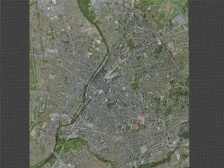 Le Mans City, France (2021) 3D Model preview