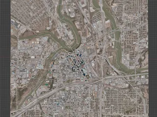 Fort Worth City, USA (2021) 3D Model preview