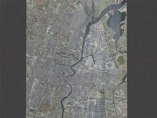 Haarlem City, Netherlands (2021) 3D Model preview