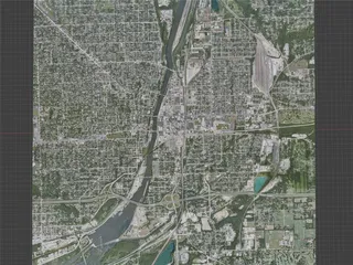 Joliet City, USA (2021) 3D Model preview