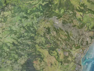 Kapaa City, USA (2021) 3D Model preview