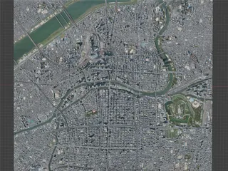 Kyoto City, Japan (2021) 3D Model preview