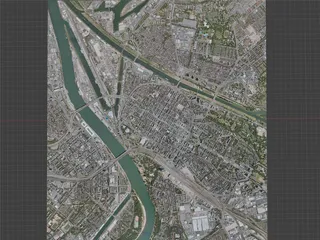 Mannheim City, Germany (2021) 3D Model preview