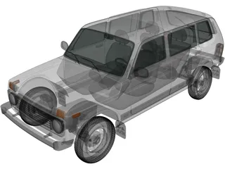 VAZ-2123 (2012) 3D Model preview