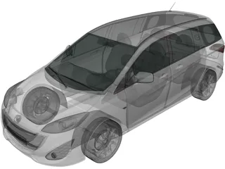 Mazda 5 (2011) 3D Model preview