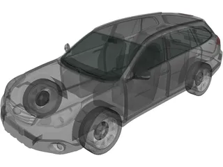Subaru Outback (2010) 3D Model preview