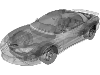 Pontiac Firebird Trans Am WS6 (2002) 3D Model preview