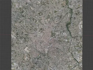 Montpellier City, France (2021) 3D Model preview