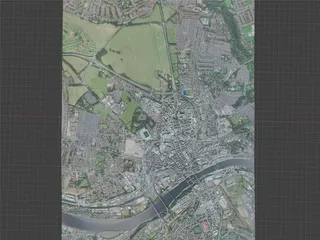 Newcastle upon Tyne City, UK (2021) 3D Model preview