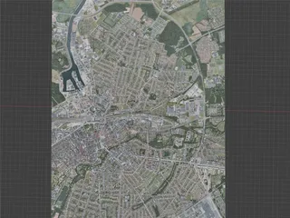 Odense City, Denmark (2021) 3D Model preview