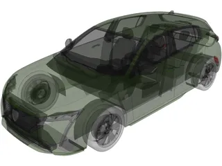 Peugeot 308 (2022) 3D Model preview