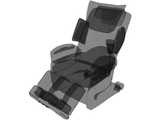 Massage Chair 3D Model preview