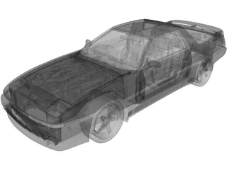 Toyota Supra (1992) 3D Model preview