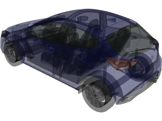 Toyota Yaris Hatchback US (2020) 3D Model preview