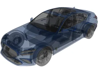 Genesis G70 (2021) 3D Model preview