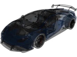 Lamborghini Huracan STO (2021) 3D Model preview