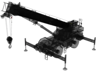 Manitiwoc GRT810 Crane 3D Model preview