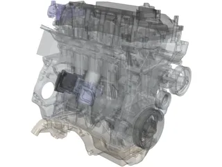 Honda Civic L15B7 Engine 3D Model preview