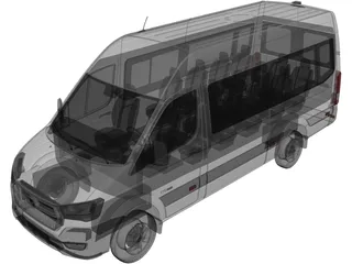 Hyundai H350 Passenger Van (2014) 3D Model preview