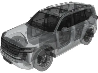 Toyota Land Cruiser 300 (2021) 3D Model preview