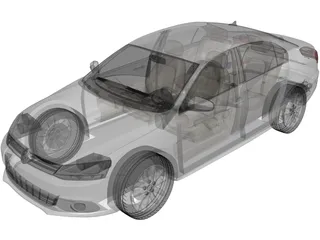 Volkswagen Jetta (2012) 3D Model preview