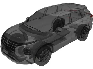 Mitsubishi Outlander (2022) 3D Model preview