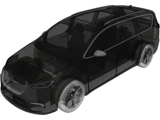 Chrysler Pacifica (2022) 3D Model preview