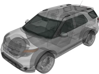 Ford Explorer (2011) 3D Model preview