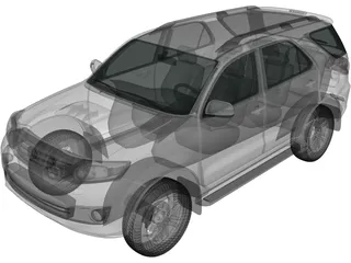 Toyota Fortuner (2012) 3D Model preview