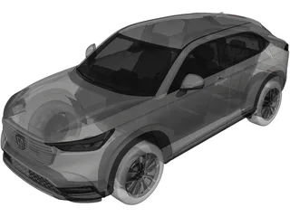 Honda HR-V (2022) 3D Model preview