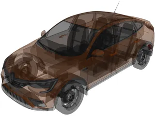 Renault Arkana (2020) 3D Model preview