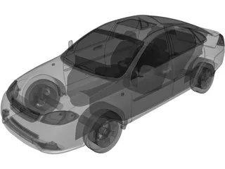 Daewoo Gentra (2016) 3D Model preview