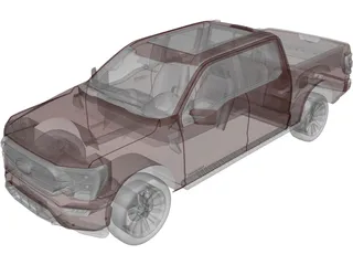 Ford F-150 Limited (2021) 3D Model preview