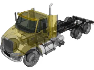 Caterpillar CT610 Chassis Truck (2011) 3D Model preview