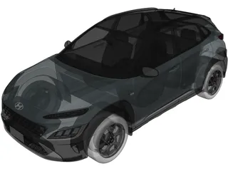 Hyundai Kona (2022) 3D Model preview