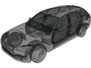 BMW 5-Series Touring [F11] (2014) 3D Model preview