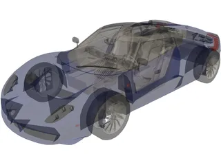 Spyker C12 Zagato 3D Model preview