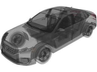 Volkswagen Passat R-Line (2020) 3D Model preview