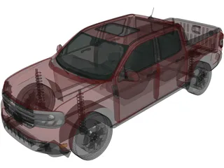 Ford Maverick Lariat (2022) 3D Model preview