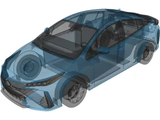 Toyota Prius Prime (2021) 3D Model preview