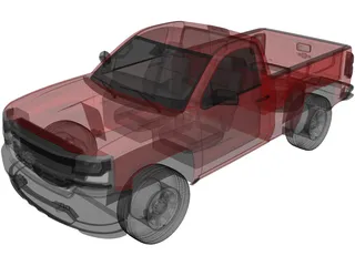 Chevrolet Silverado 3D Model preview